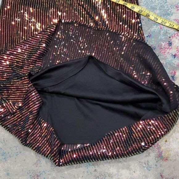 Miss Ord One Shoulder Sequin Maxi Dress Prom Evening - Picture 11 of 12